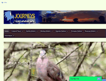 Tablet Screenshot of journeysuganda.com